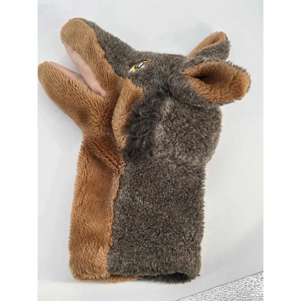 Dakin Vtg 1983 Hand Puppet Big Bad Wolf Dog German Shepherd Play Pretend Theater